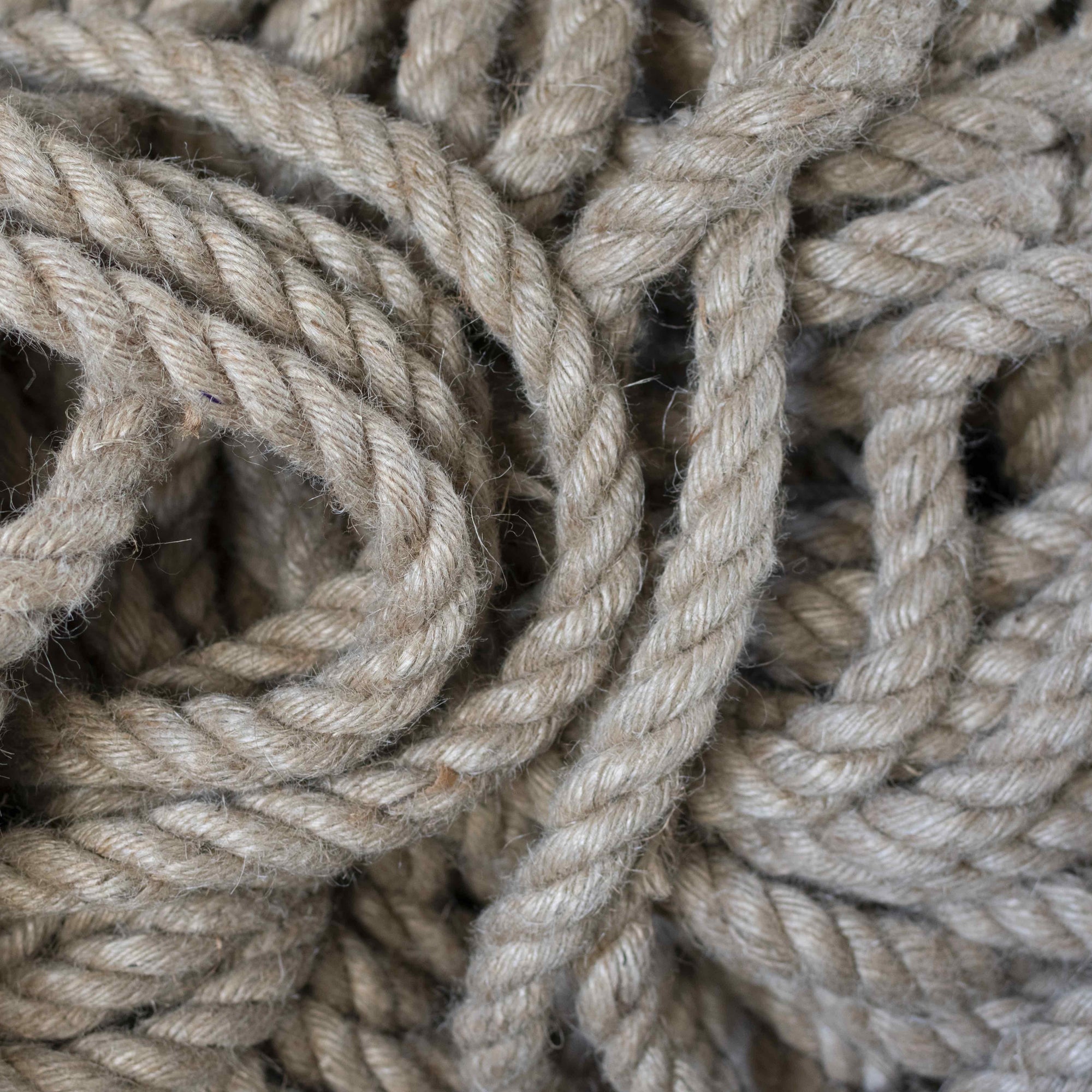 Pile of synthetic soft rope