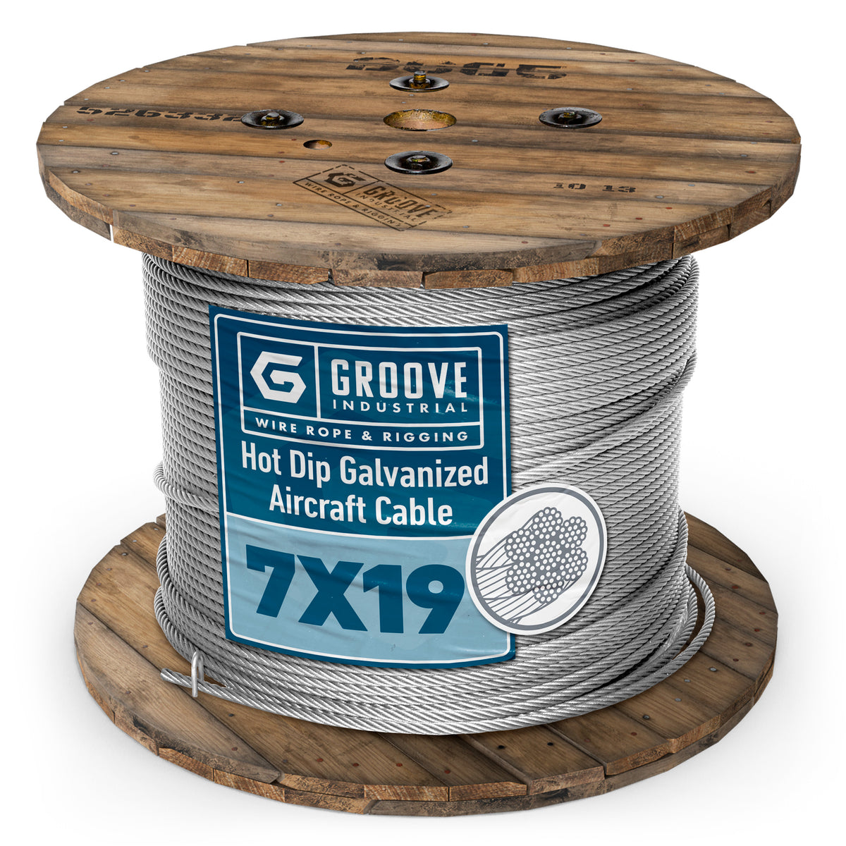 3/8" 7x19 Galvanized Aircraft Cable