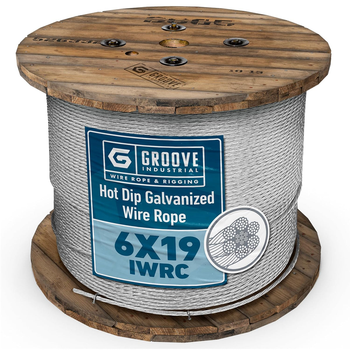 1/2" 6x19 IWRC Galvanized Wire Rope