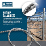 1/2" 6x19 IWRC Galvanized Wire Rope