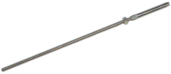Stainless Steel Swage Threaded Stud End Fitting Extra Long (10&quot;)