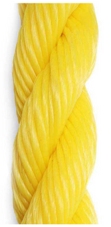 3-Strand Twisted Polypropylene Rope