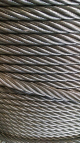 3/4" 6x26 IWRC Bright Wire Rope